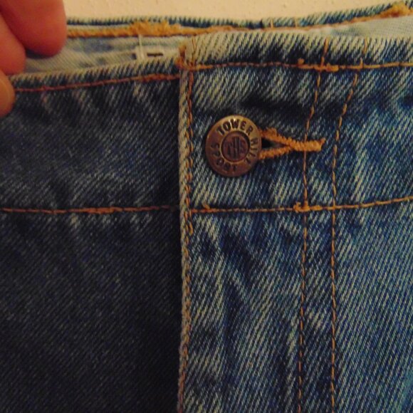 Vintage Tower Hill Sport Blue Denim Shorts, Size 8 - Picture 4 of 10